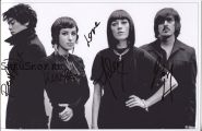 Автографы: Ladytron. Мира Аройо, Хелен Марни, Рубен Ву, Дэниел Хант