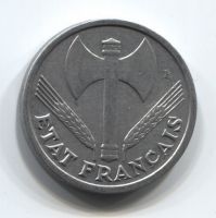 1 франк 1943 года Франция XF