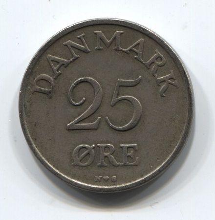 25 эре 1948 года Дания, редкий год