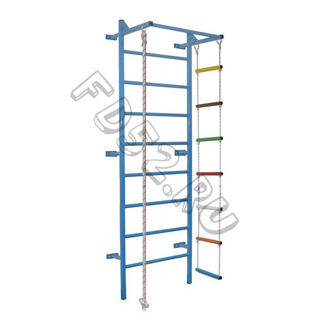 ШВЕДСКАЯ СТЕНКА ДЕТСКАЯ 3/КР С ТУРНИКОМ (МЕТАЛЛ)