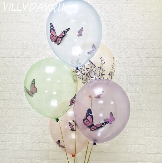 Шары,кристал "Бабочки"