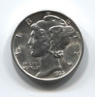 1 дайм (10 центов) 1935 года США UNC