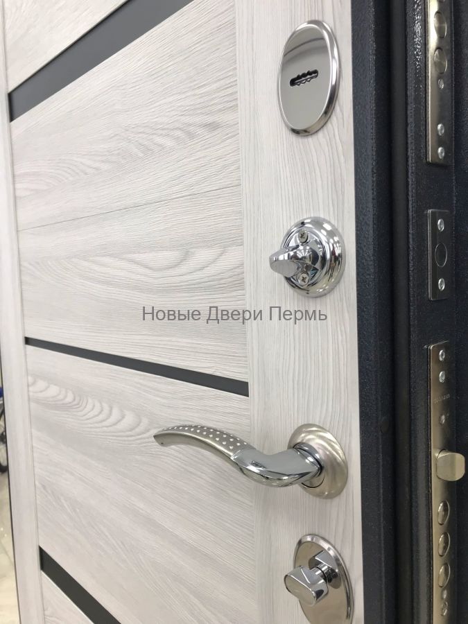 TRUST MASS MP Антрацит букле Ясень ривьера айс стальная дверь