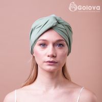 Модель "Одри" головной убор фисташковый