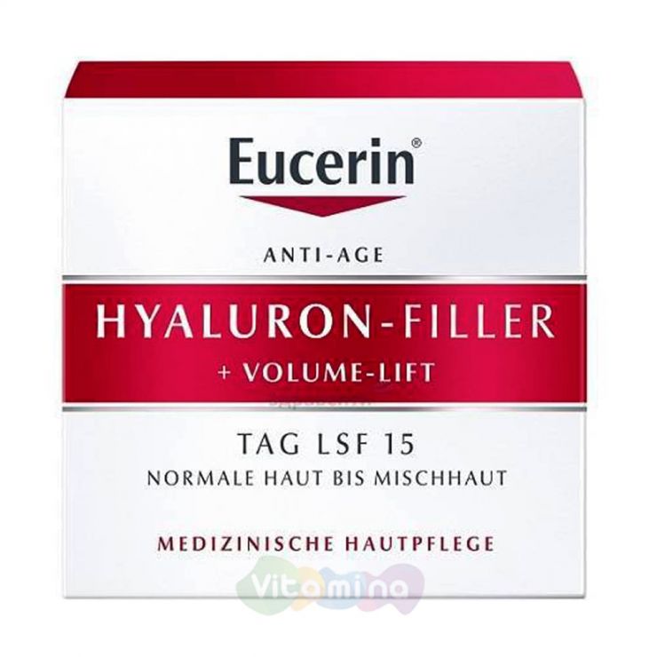 Eucerin Hyaluron-filler+volume lift Крем дневной уход для норм/комбинированной кожи, 50 мл