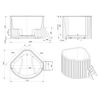 Купель PolarSpa Корнер плюс KL160