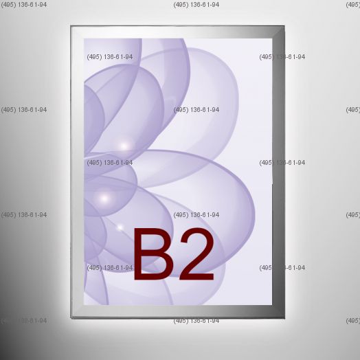 Световая панель MAGNETIC, односторонняя, формат B2, 500х700 мм