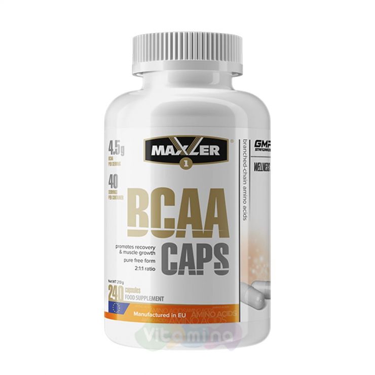 Maxler BCAA, 240 капс