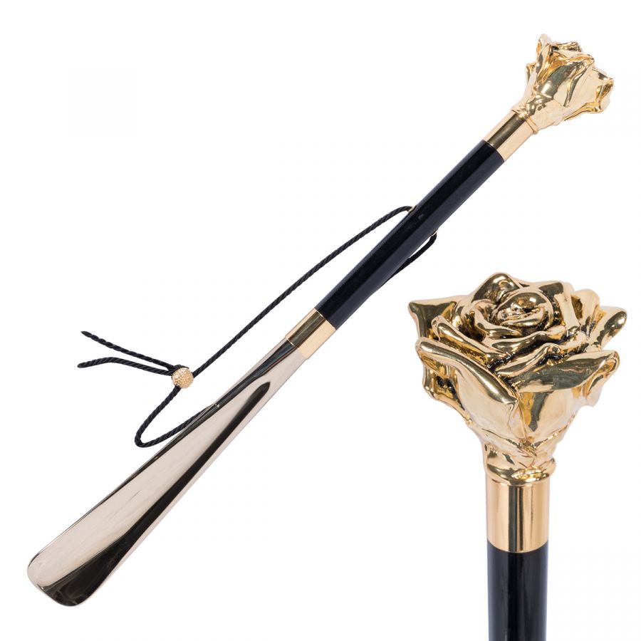 Ложка для обуви Pasotti Rosa Nero Gold