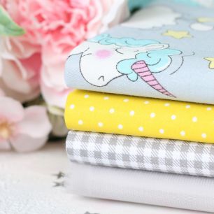 Набор тканей для творчества Серый единорожка