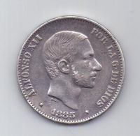 50 сантимов 1885 года Филиппины Испания