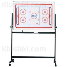 Доска тактическая хоккейная MAD GUY на колесах HOCKEY 90 x 120см