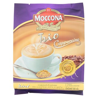 Тайский кофе растворимый Капучино Moccona Trio 12 шт по 25 гр