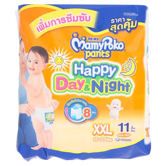 Детские подгузники-трусики День и Ночь размер XXL MamyPoko Pants 11 шт