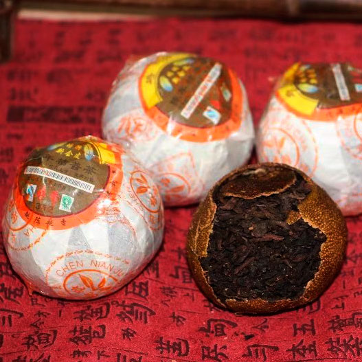 Чай пуэр в мандарине Puer tea Orange 1 шт страна Таиланд