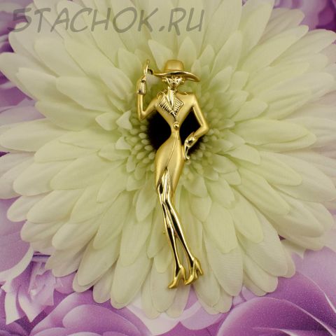 Брошь "Дама в шляпе" (AJC США)