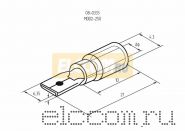 КЛЕММА ПЛОСКАЯ изолированная (штекер) ( VM 2- 250 ) REXANT