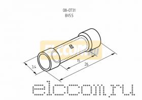 СОЕДИНИТЕЛЬНЫЕ ГИЛЬЗЫ изолированные ( VB 5.5 ) REXANT