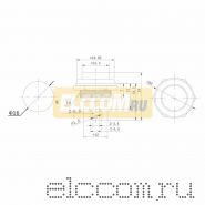 Выключатель-кнопка маталл 220V 2А (2с) (ON)-OFF ?16.2 белая (RWD-306)