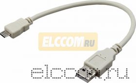 Шнур USB 2.0 (шт. USB A - шт. Micro USB), 0.2 M REXANT