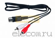 Шнур DIN 5PIN Plug - 2 RCA Plug 1.2М REXANT