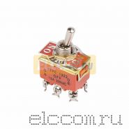 Тумблер 250V 15А (6c) ON-OFF-ON двухполюсный (KN-203)