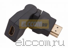 ПЕРЕХОДНИК штекер HDMI <--> гнездо HDMI, поворотное REXANT