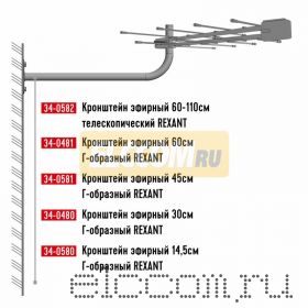 Кронштейн эфирный 60-110см телескопический Rexant