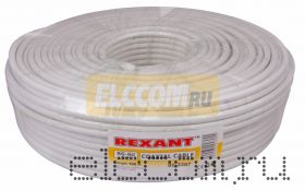 Кабель RG-6U (75 Ом) 100м белый REXANT