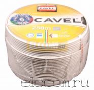 Кабель SAT 703B+CU/CU(75 Ом) 250м белый CAVEL