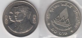Таиланд 10 бат 1992 UNC