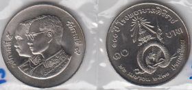 Таиланд 10 бат 1988 UNC