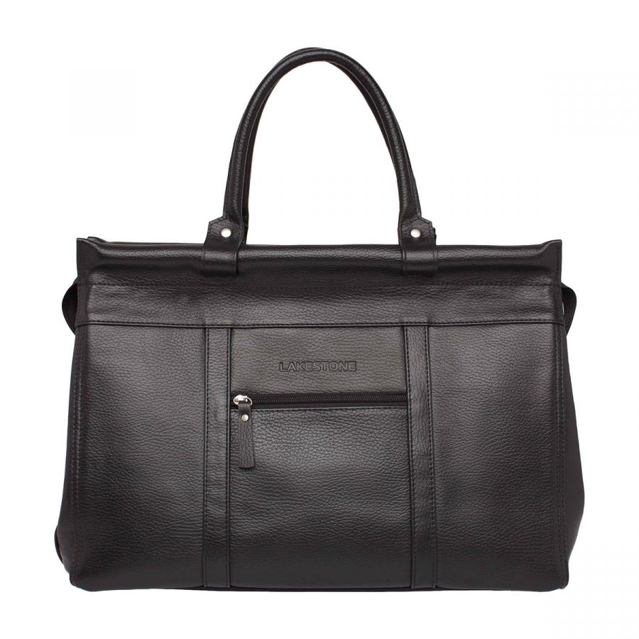 Городской кожаный саквояж Lakestone Edington Black
