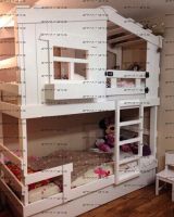 Двухъярусная кровать домик Roof №12