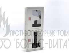 ШПК-320ВО шкаф пожарный из нержавеющей стали, с евро-ручкой