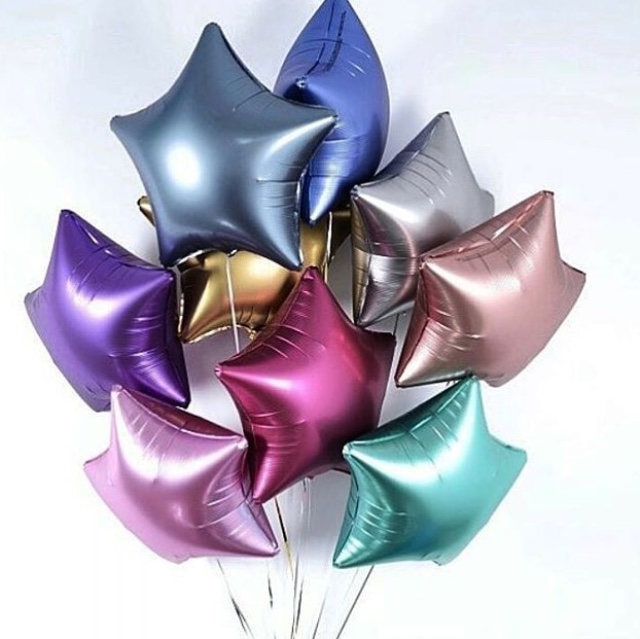 Фольгированный шары "Звёзды" ассорти