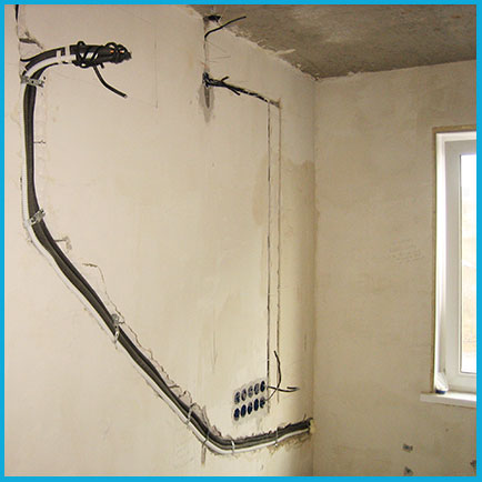 Монтаж трассы для кондиционера 5-7 кВт