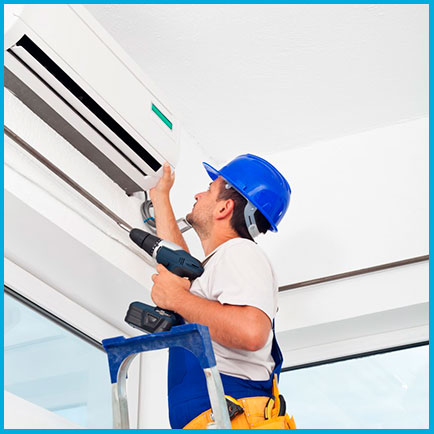 Установка кондиционера 8-10 кВт