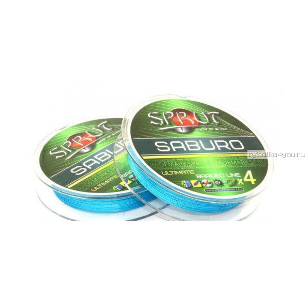 Шнур плетеный Sprut Saburo Soft Ultimate Braided Line x4 95 м / цвет: Sky Blue