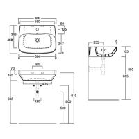 схема раковины Simas Baden Baden BB 10