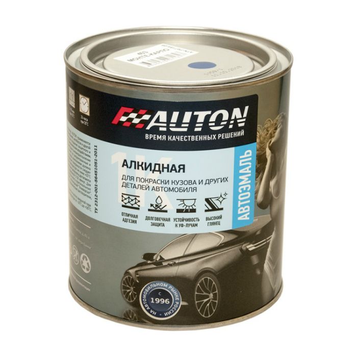 Auton Автоэмаль, название цвета "201 белый", в банке, глянцевая, объем 800мл.