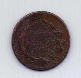 1/2 сольдо 1779 года Милан Италия