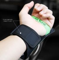 Чехол спортивный на руку Baseus Flexible Wristband (CWYD-A06) для смартфонов 5" (Black/Green) фото6