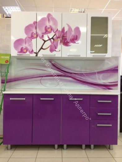 Кухонный гарнитур "Орхидея" 1,6 м