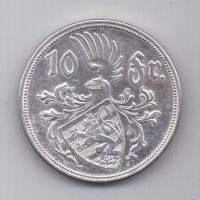 10 франков 1929 года AUNC Люксембург