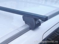 Багажник на интегрированные рейлинги Lada Vesta sw / Lada Vesta sw cross, Евродеталь, стальные прямоугольные дуги