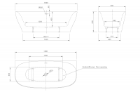 Ванна акриловая Knief Dream Wall 0100-252 180х80 схема 4