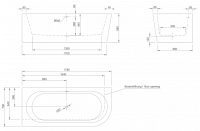 Угловая ванна Knief Wall 0100-277 180х80 схема 3