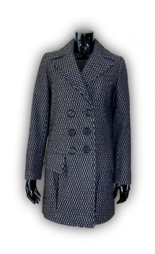 Полупальто женское NAF NAF JNH34D-Z942, ткань тёмно-серая