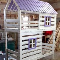 Кровать двухъярусная Домик Felicia №6